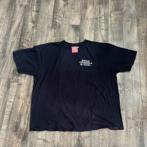 Dressed in LALA Black Tee - 'Being Yourself is Cool'